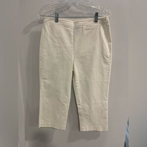 Ann Taylor Cream Cropped Pants